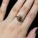 10K Yellow Gold Art Deco Sapphire Ring Size 5 1/2