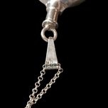 Sterling Silver Perfume Bottle / Vial Puffy