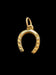 9K Yellow Gold Horseshoe Luck Charm Birmingham England .375 Vintage Hallmarked
