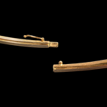 10K Yellow Gold Bangle Bracelet with Safety Clasp