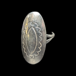 Sterling Silver Ring Navajo Signed Lutricia Yellowhair