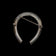 Antique Sterling Horseshoe Brooch with Paste Stones