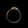 18K Yellow Gold Art Deco Diamond Engagement Ring Size 8