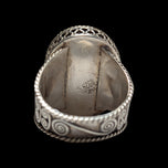 Mexican / Navajo Style Sterling Ring Turquoise & Amethyst