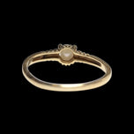 Art Deco 10K Yellow Gold Claw Set Pearl Ring Size 5.5 A&A Jewellers Toronto