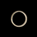 14K Yellow Gold Floral/ Leaf Etched Thick Band Size 7 1/4 8mm