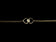 10K Yellow Gold Chain Link Bracelet with Hearts & Diamond