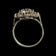 Antique .900 Silver Bohemian Garnet Cluster Ring Size 6
