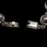 Mexico Sterling Silver & Resin Link Chain Bracelet