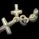 10K Yellow Gold Faith, Hope & Charity Charm Puffy