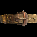 Antique Victorian Bates and Bacon Gold Filled Belt Buckle Bangle Bracelet