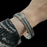 Sterling Silver Feather Cuff Bracelet