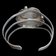 Sterling Silver, Turquoise & Coral Cuff Bracelet By Navajo Artist James McCabe