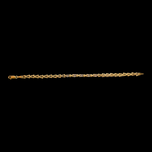10K Yellow Gold Triangle Link Bracelet with Tanzanite & Diamond