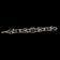 Sterling Silver Black Onyx Panel Link / Gate Bracelet