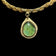Mid-Century Modern / Brutalist Rafael Alfandary Glass & Brass Necklace