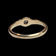 Victorian 10K Yellow Gold Belcher-Set Diamond Solitaire Ring Size 5