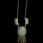 Sterling Silver Evonne Hustito Turquoise Necklace Sleeping Beauty