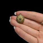 Antique Gold Filled Victorian Round Locket / Pendant / Charm