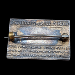 I'm a Dog Gnawing a Bone Silver & Enamel Revenge Motto Brooch