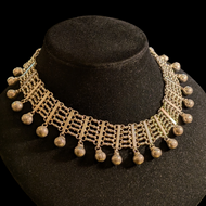 Sterling Silver Collar Necklace With Bolt Clasp