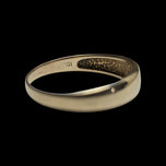 10K Yellow Gold Stacked Triple Diamond Band Size 5 1/2