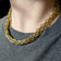 1980's Gold Tone Christian Dior Chain Link Necklace