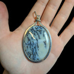 Sterling Silver Dendritic Agate Oversized Pendant