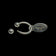 Sterling Silver Tiffany & Co Horseshoe Key Ring with Tiffany Tag