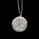 Antique Sterling Silver Floral Pendant Necklace