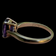 10K Yellow Gold Vintage Amethyst Solitaire Ring