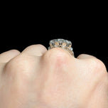 14K White Gold Natural Diamond Ring 1CT TW Size 6 3/4