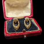 14K Gold Hinged Drop Earrings