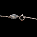 10K White Gold Pink Sapphire and Diamond 18" Necklace