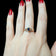 10K Yellow Gold Diamond & Sapphire Marquise Split Shank Ring Size 7 1/2