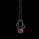 Modernist Carnelian Cabochon Sterling Silver Necklace Xila, Israel