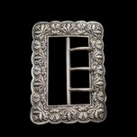 Antique Sterling Silver Three-Pronged Belt Buckle