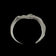 Arist Signed Monroy Mexico Sterling Silver Brutalist White Topaz Cuff Bracelet