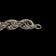 Sterling Silver Chain Link Twist Hollow Bracelet - Chunky