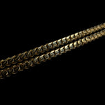 14K Yellow Solid Gold Cuban Link Chain Necklace Vicenza Italy