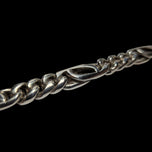 Mexican Sterling Silver Cuban Link Chain Bracelet 6.35mm x 8"