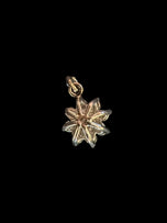 14K White Gold & Diamond Flower Pendant