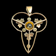 Antique Victorian / Edwardian 9K Yellow Gold and Paste Lavalier Pendant