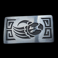 Small Navajo Sterling Silver Bear Claw Belt Buckle Native American