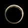 10K Yellow Gold Double Row Diamond Band Size 7 1/4