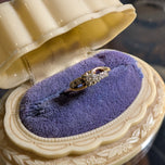 Vintage 14K & 18K White and Yellow Gold Diamond Bypass Ring 8.5