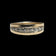 10K Yellow Gold Men's Band Diamond Inset Size 11