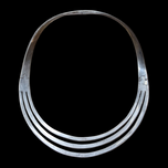 Sterling Silver Taxco Heavy Collar Necklace