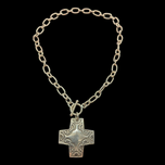 Sterling Silver Silpada Virtuosity Cross Toggle Clasp Necklace