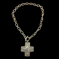 Sterling Silver Silpada Virtuosity Cross Toggle Clasp Necklace